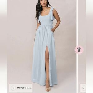 Revelry Bridesmaid Bowie Chiffon Dress Size 12